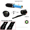 Dimming T6 Aluminum Torch Light LED Rechargeable Flashlight